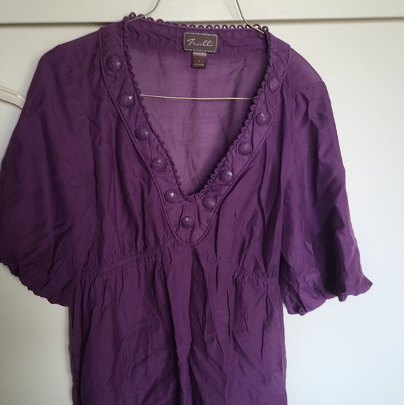 Trulli top, deep purple light airy detail M - Picture 2 of 2